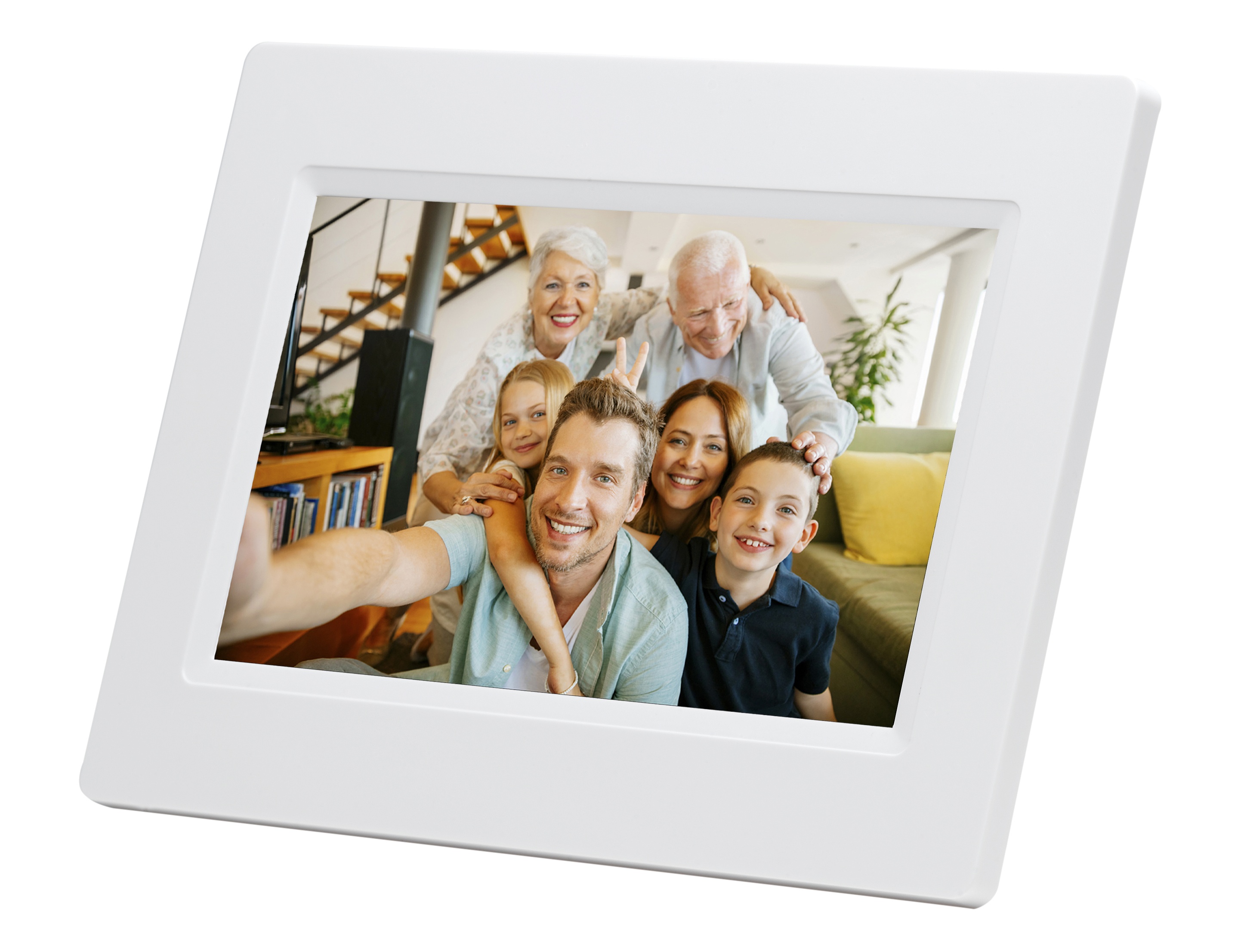 Bild von Digitaler Bilderrahmen Weiß 17,8 cm (7") Touchscreen WLAN