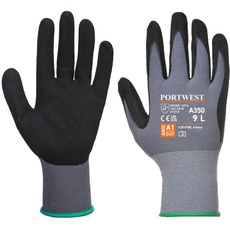 Bild Dermiflex Nitrilschaum-Handschuh, Größe: L, Farbe: Schwarz, A350BKRL