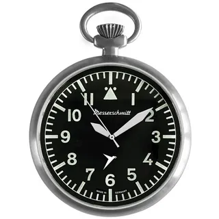 Messerschmitt ME-Tau-2 Taschenuhr im Fliegeruhren-Stil mit Kette
