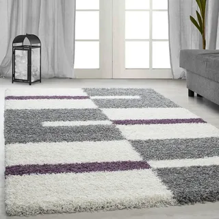 Ayyildiz Gala Shaggy 2505 Hochflorteppich 140 x 200 cm Lila/Pink
