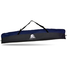 Rawstyle Skitasche Erwachsene Skisack für Ski Skistöcke 160cm oder 180cm wasserdicht Ski Bag Ski Cover Wintersport Skiaufbewahrung Modell 2 (schwarz-blau (160cm))