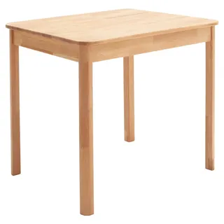 Mid.you Esstisch , Kernbuche , Holz , Kernbuche , massiv , rechteckig , 80x76x60 cm , Fsc , schnell aufzubauende und stabile Arbeitsfläche , Holzmöbel, Holztische, Esstische Holz, Massivholztische