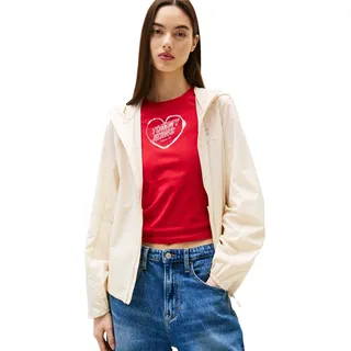 Tommy Hilfiger Tommy Jeans Damen Tjw Outdoor Shell Jacket Dw0dw21188 Windbreaker-Jacke, Beige (Desert Sand Dune), XS EU