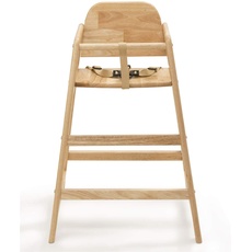 Safetots Einfach stapelbarer Holzhochstuhl, Naturfarben, Hochstuhl für Baby und Kleinkind, Stilvoll und praktisch, Babyhochstuhl für Ihr Zuhause oder platzsparender Hochstuhl für Restaurants.