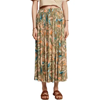 ESPRIT Damen 063EE1D305 Rock, 348/LIGHT Khaki 4, 38