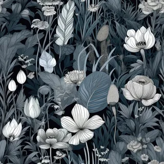 Livelynine Blumentapete Vintage Blau Weiß Tapete Blumen Lotus 44.5CMx7M Mustertapete Selbstklebend Blumen Wohnzimmer Wandtapete Floral Blätter Möbelfolie Selbstklebend Motiv Natur Schrank Landhaus