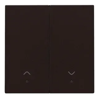 Niko Züblin 124-32006 Abdeckung mit Linse für elektronischen Doppel Rollladenschalter, dark 12432006