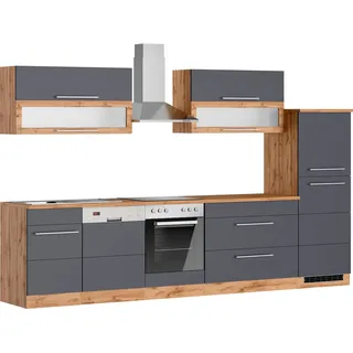 kochstation Küchenzeile KS-Wien 330 cm grau