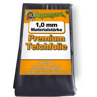 Teichfolie PVC 4m x 6m 1,0mm schwarz Folie für den Gartenteich