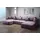 ASPEN U Ecksofa Schlaffunktion Bettzeugablage 346x188cm Sofa U Form