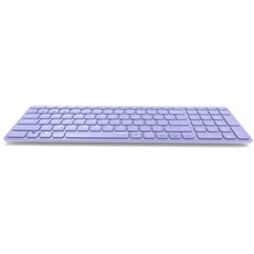 Bild von E9700M Multi-mode Wireless Ultra-slim Keyboard violett, USB/Bluetooth, DE (00215396)