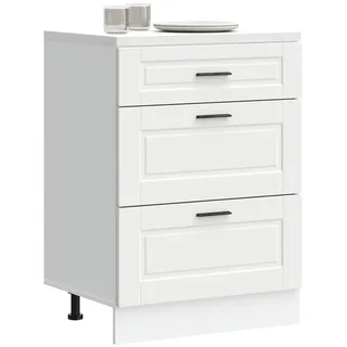 vidaXL Unterschrank Porto 100 x 60 x 82,5 cm Weiß