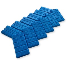 ToCi 12er Set Kühlakkus mit je 200ml | 12 Blaue Kühlelemente für die Kühltasche oder Kühlbox | Kühlakku Kühlpads Kühlpack für die Kühltragetasche | Kühlakkus dünn