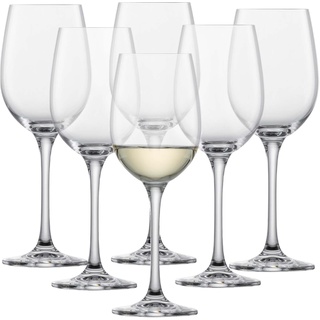 SCHOTT ZWIESEL Weißweinglas Classico (6er-Set), klassische Weingläser für Weißwein, spülmaschinenfeste Tritan-Kristallgläser, Made in Germany (Art.-Nr. 123656)