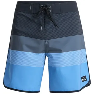 Boardshorts QUIKSILVER "Surfsilk Scallop 18", Herren, Gr. 40(XXXL), schwarz tijuana, Obermaterial: 88% Microfaser, 12% Elasthan;, Hosen Boardshorts