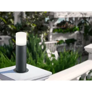 Außenwegeleuchten Anhtrazit LED Sockelleuchten Outdoor Stehlampen für den Garten