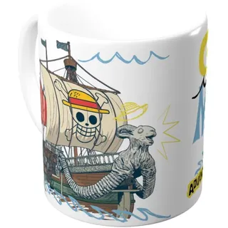 Grupo Erik Tasse Kaffeebecher One Piece Schiff Going Merry Manga Kaffeetassen - Teetasse Größe 9,5 x 8,5 cm - Fassungsvermögen 350 ml - Offizieller One Piece Tasse Merch Fanartikel