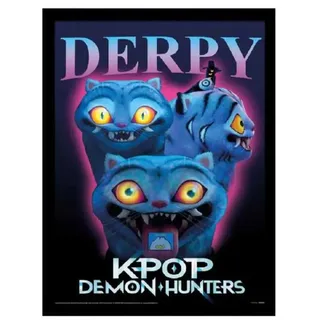 Pyramid K-pop Demon Hunters Derpy Gerahmter Sammler-posterdruck - Multicolor