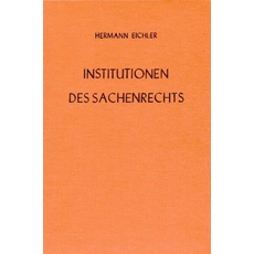 Institutionen des Sachenrechts.
