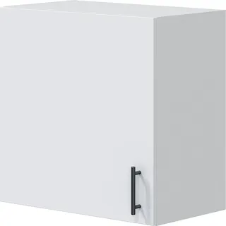 Hängeschrank 1 TÃ1/4r Este, Wandregal, Multifunktionshilfe-Schrank, 60x34 h59 cm, Weiß - Weiß