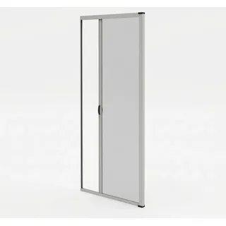 Avosdim Fliegengitter-Rollo für Tür, Aluminium, Luxus, Höhe 230 x Länge 140 cm, zuschneidbar, Grau 7038, strukturiert, Insektenschutz, verstellbar