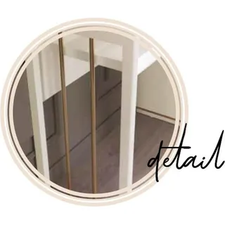 Schminktisch mit Spiegel Design Luxus Konsole Kommode Schlafzimmer Modern Stil - Weiß