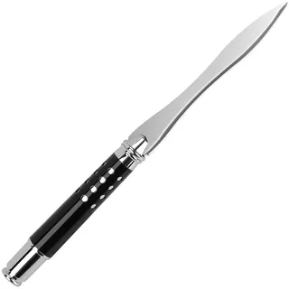 CaLeQi Griff Brieföffner Messer Edelstahl Messer (Schwarzer Griff)