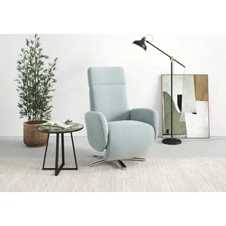 sit&more TV-Sessel Grenoble Schaumstoff 71 x 110 x 82 cm Blau mit Kopfteilverstellung