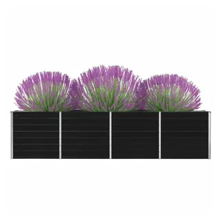 vidaXL Hochbeet 320 x 40 x 77 cm Anthrazit