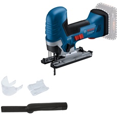 Bosch Professional 18V System Akku-Stichsäge GST 18V-125 S (ideal für Kurven- und Abschnitte, SDS-Sägeblatthalter, inkl. 1x Stichsägeblatt, Absaug-Set)