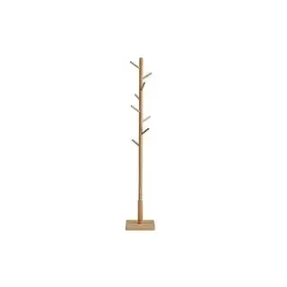 VASAGLE Kleiderständer beige Holz 8 Haken 30,0 x 175,0 cm