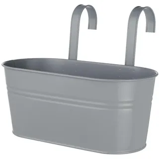 Butlers Hängetopf Zinc , Grau , Metall , 1 cm , Dekoration, Blumen & Blumentöpfe, Übertöpfe