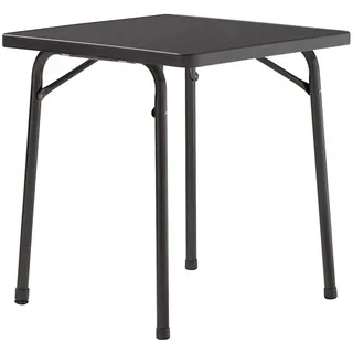 Sieger Klapptisch 70 x 70 x 72 cm Eisengrau/Schieferdekor Anthrazit