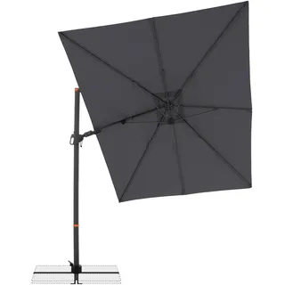 Doppler Ampelschirm , Anthrazit , Metall, Textil , 320x240 cm , 360° drehbar, höhenverstellbar, stabile Strebegelenke, UV-beständig, wetterbeständig , Sonnenschutz, Sonnenschirme