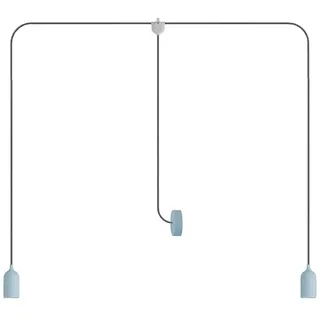 Creative Cables T-snake Eiva Ip65 Außenlampe Mit 2 Leuchten Und Rosette - Light Blue - One Size