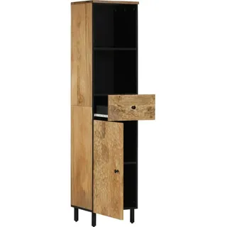 vidaXL Badschrank 38x33x160 cm Massivholz Mango - Braun