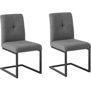 OTTO home Esszimmerstuhl Geranie Polyester grau 2er Set
