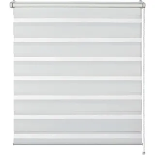 Schöner Wohnen Doppelrollo Tilda 75 x 150 cm transparent/weiß