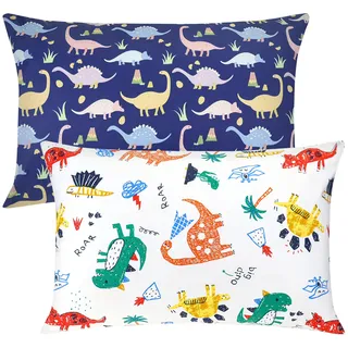 Kinder Kissenbezug 2 Stück, 100% Baumwolle Baby Kissenbezu, 40x60 cm Kissenbezug Weich Atmungsaktiv für Jungen Mädchen Bettwäsch Babykissen Bezug mit Umschlag