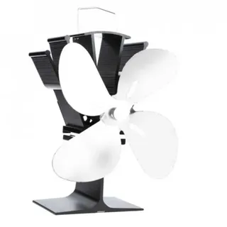 FLAMINGO Vierflügeliger Ofenventilator, silber