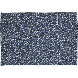 GIRAFFENLAND Traubenkernkissen 30 x 20 cm, Bio Stoff "Blümchen-blau" - Als Wärmekissen & Kältekissen - Körnerkissen für Mikrowelle und Backofen - 30x20cm, 700g
