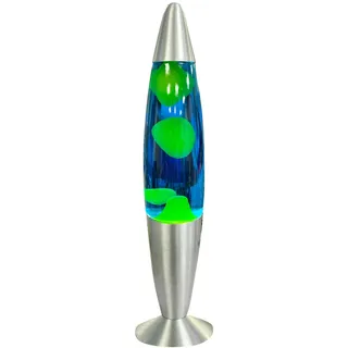 BLULAXA LED-Lava-Tischleuchte, 50961, 20W, 34 cm, gelb/blau