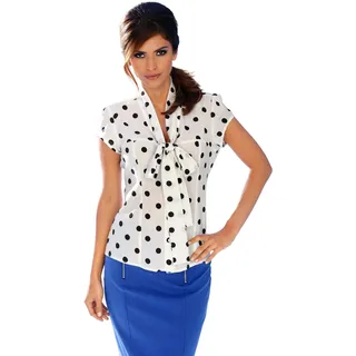 heine Schluppenbluse, weiß