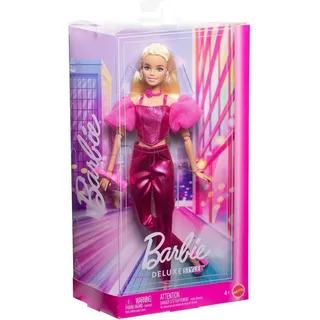 Barbie Deluxe Style im pinken Metallic Outfit", bunt,