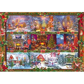 Schmidt Spiele Fröhliche Weihnachtszeit, 1000 Teile Puzzle