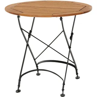 Siena Garden Klapptisch Ø 85 x 75 cm schwarz/bronze