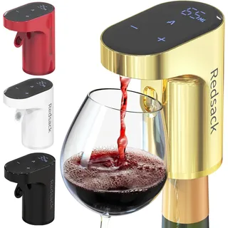 Redsack Weinspender & Weinbelüfter - Getränkespender für Wein, Whiskey & Co - Gold - gold