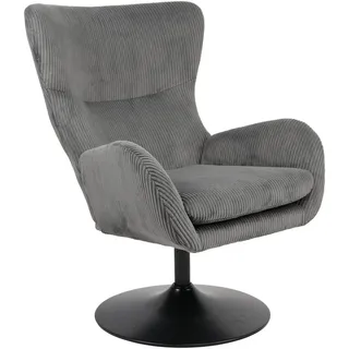 Hela Relaxsessel SAMOS Mikrofaser 72 x 96 x 81 cm Grau drehbar