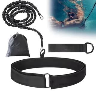 Landrain Schwimmgürtel Erwachsene, 2.5-7.5m Einstellbare Schwimmgurt für Pool