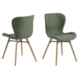 Actona Esszimmerstuhl Batilda Polyester grün 2er Set